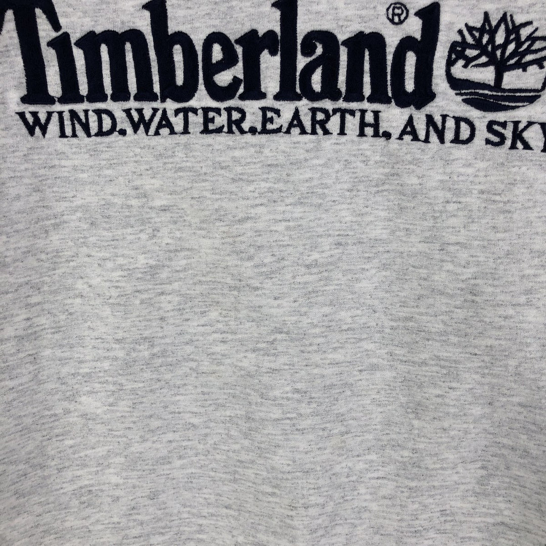90'S Timberland WEATHERGEAR logo sweatshirt, men's XXL size, vintage cotton gray type Vintage Second Hand