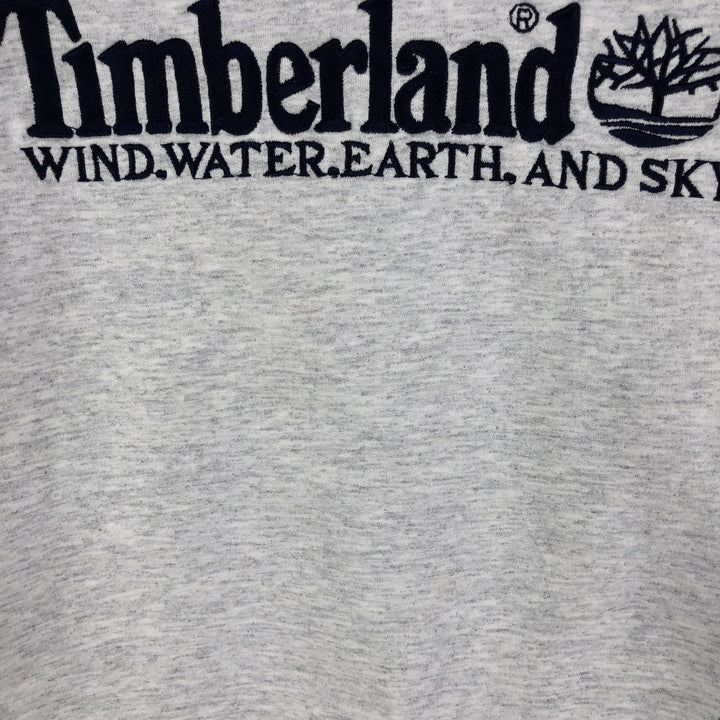 90'S Timberland WEATHERGEAR logo sweatshirt, men's XXL size, vintage cotton gray type Vintage Second Hand