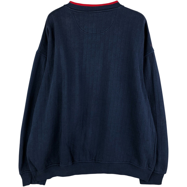 90'S Starter Cleveland Guardians Logo Sweatshirt, Men's XL, Vintage polyester navy blue type Vintage Second Hand