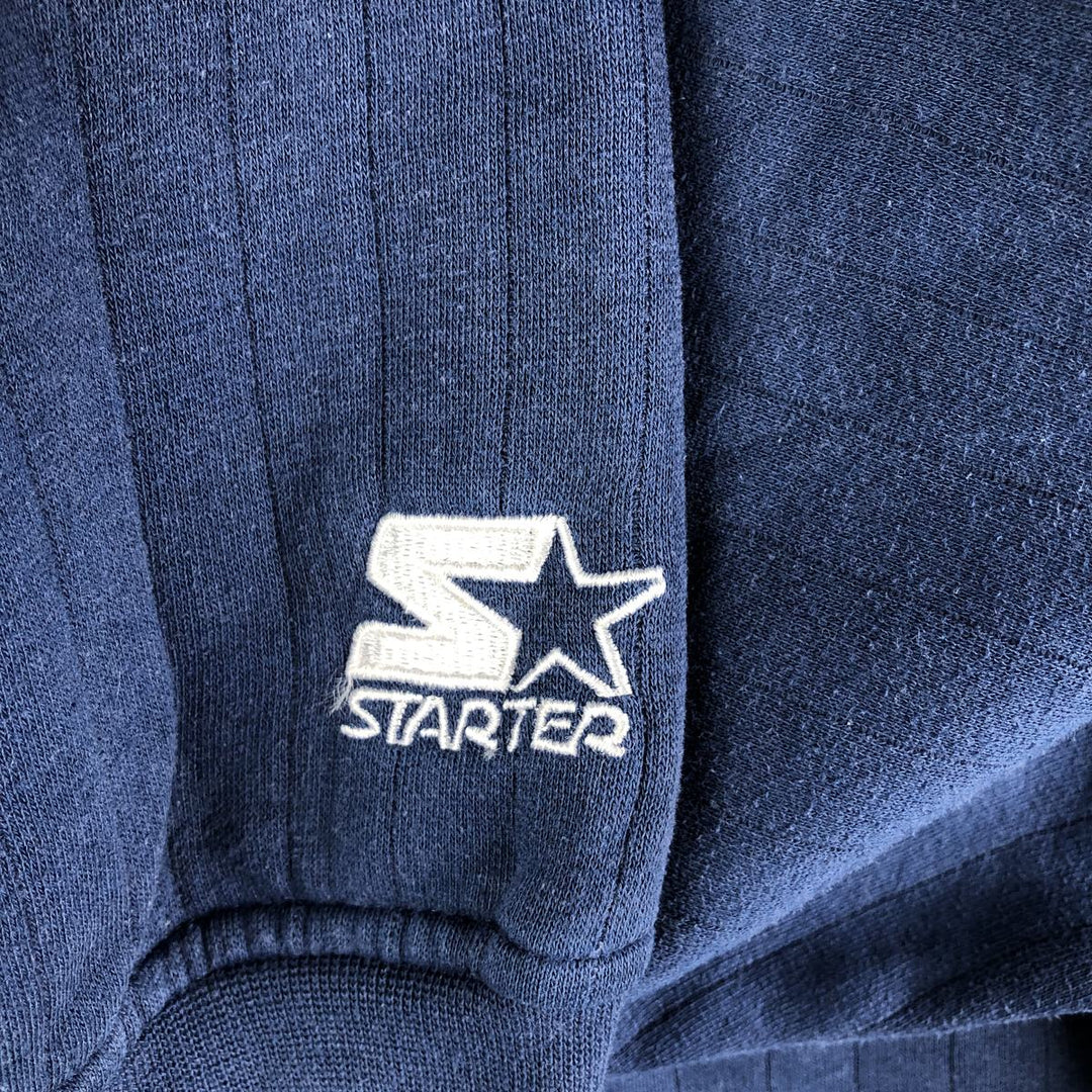 90'S Starter Cleveland Guardians Logo Sweatshirt, Men's XL, Vintage polyester navy blue type Vintage Second Hand