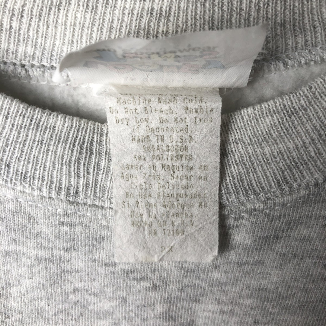 90'S Warner Bros. Tweety Tie Character Sweatshirt, Made in USA, Men's Size XL, Vintage cotton gray type Vintage Second Hand