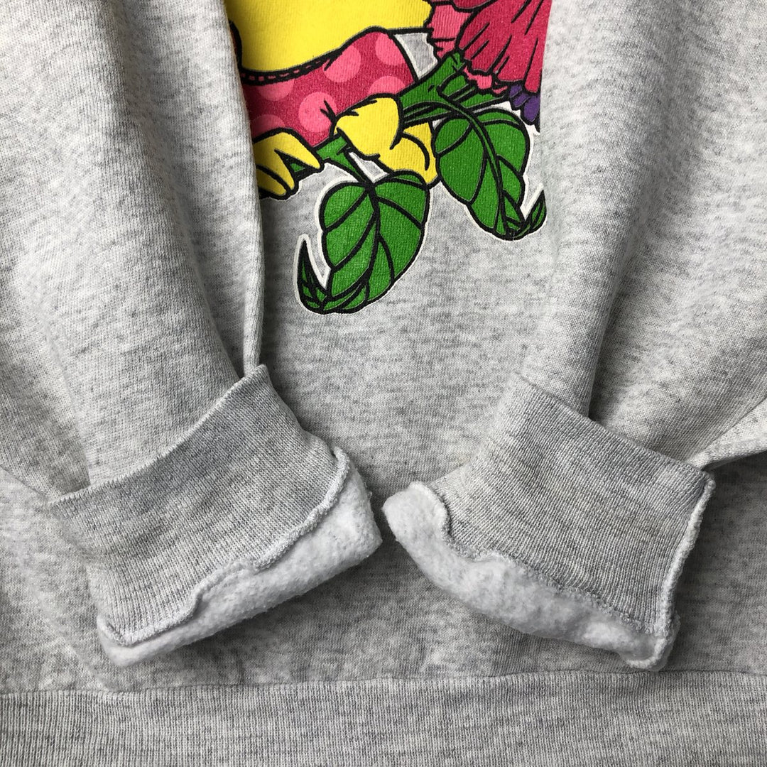90'S Warner Bros. Tweety Tie Character Sweatshirt, Made in USA, Men's Size XL, Vintage cotton gray type Vintage Second Hand