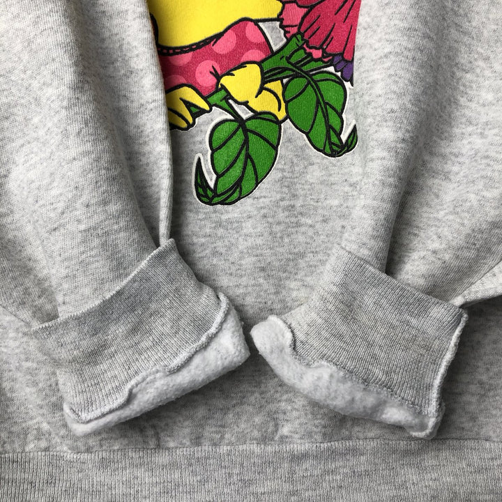 90'S Warner Bros. Tweety Tie Character Sweatshirt, Made in USA, Men's Size XL, Vintage cotton gray type Vintage Second Hand