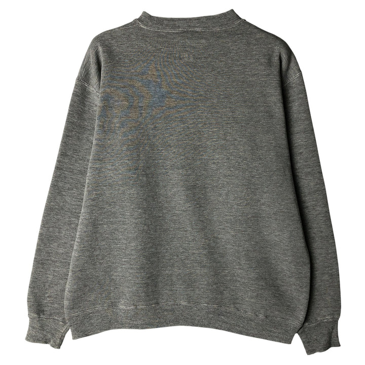 2000'S Russell ATHLETIC plain blank sweatshirt, Made in USA, Men's size L polyester gray type Vintage Second Hand