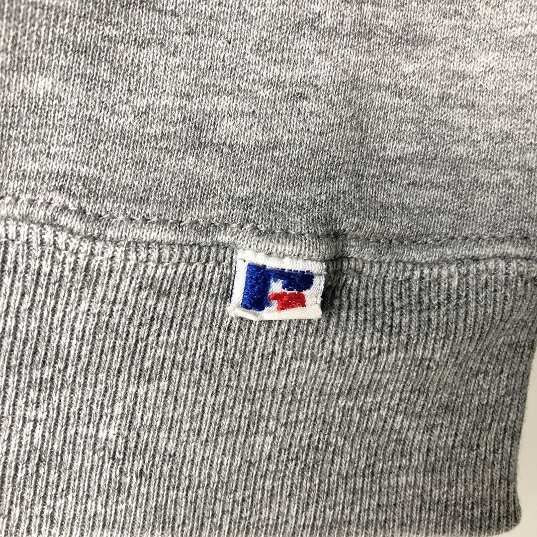 2000'S Russell ATHLETIC plain blank sweatshirt, Made in USA, Men's size L polyester gray type Vintage Second Hand