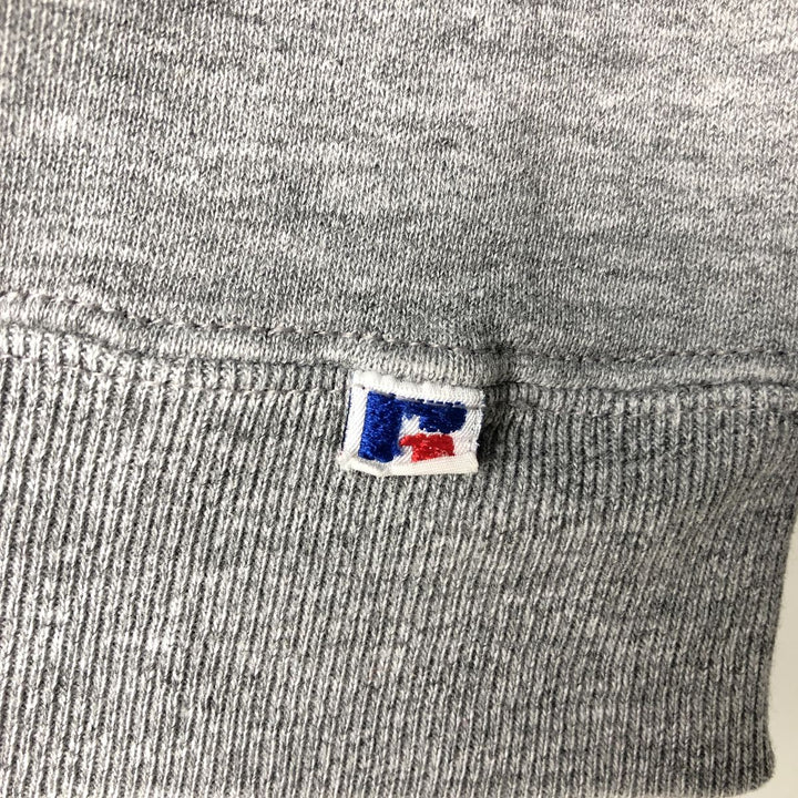 2000'S Russell ATHLETIC plain blank sweatshirt, Made in USA, Men's size L polyester gray type Vintage Second Hand