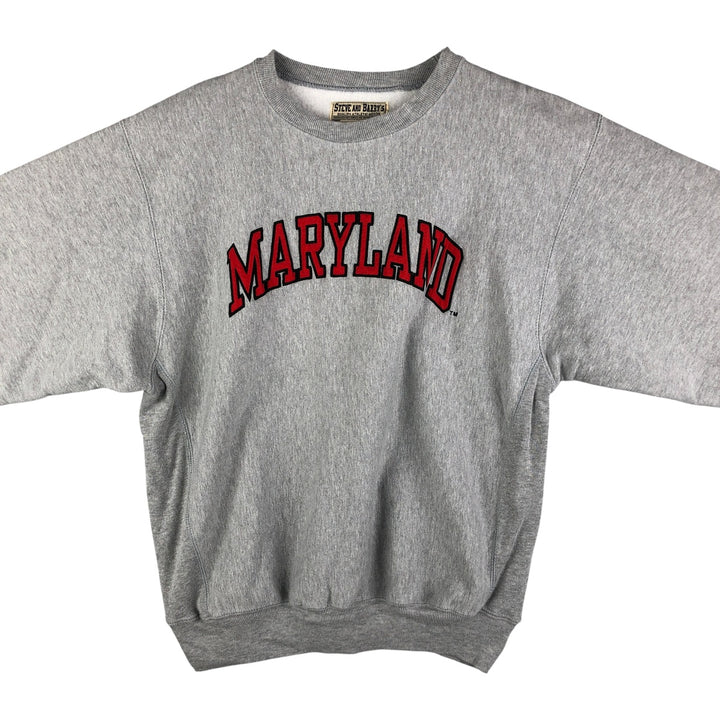 Vintage 90'S Steve and Barrys college sweatshirt, size L, men's cotton gray type Vintage Second Hand