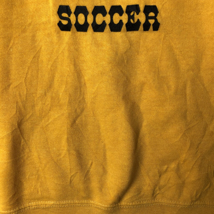 Vintage 60s-70'S Sportswear Printed Sweatshirt, Made in USA, Men's Size Medium acrylic yellow type Vintage Second Hand