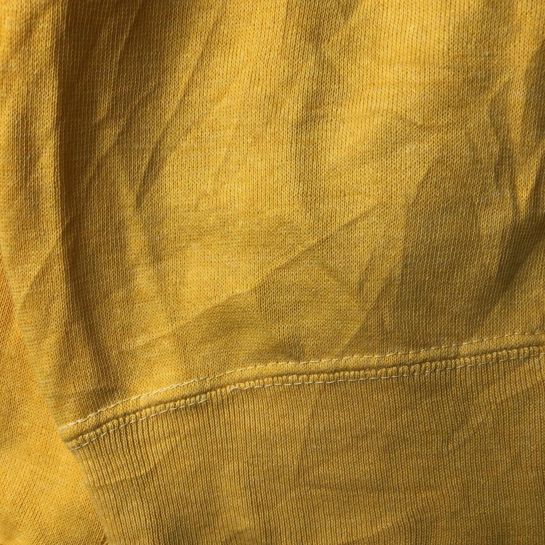 Vintage 60s-70'S Sportswear Printed Sweatshirt, Made in USA, Men's Size Medium acrylic yellow type Vintage Second Hand