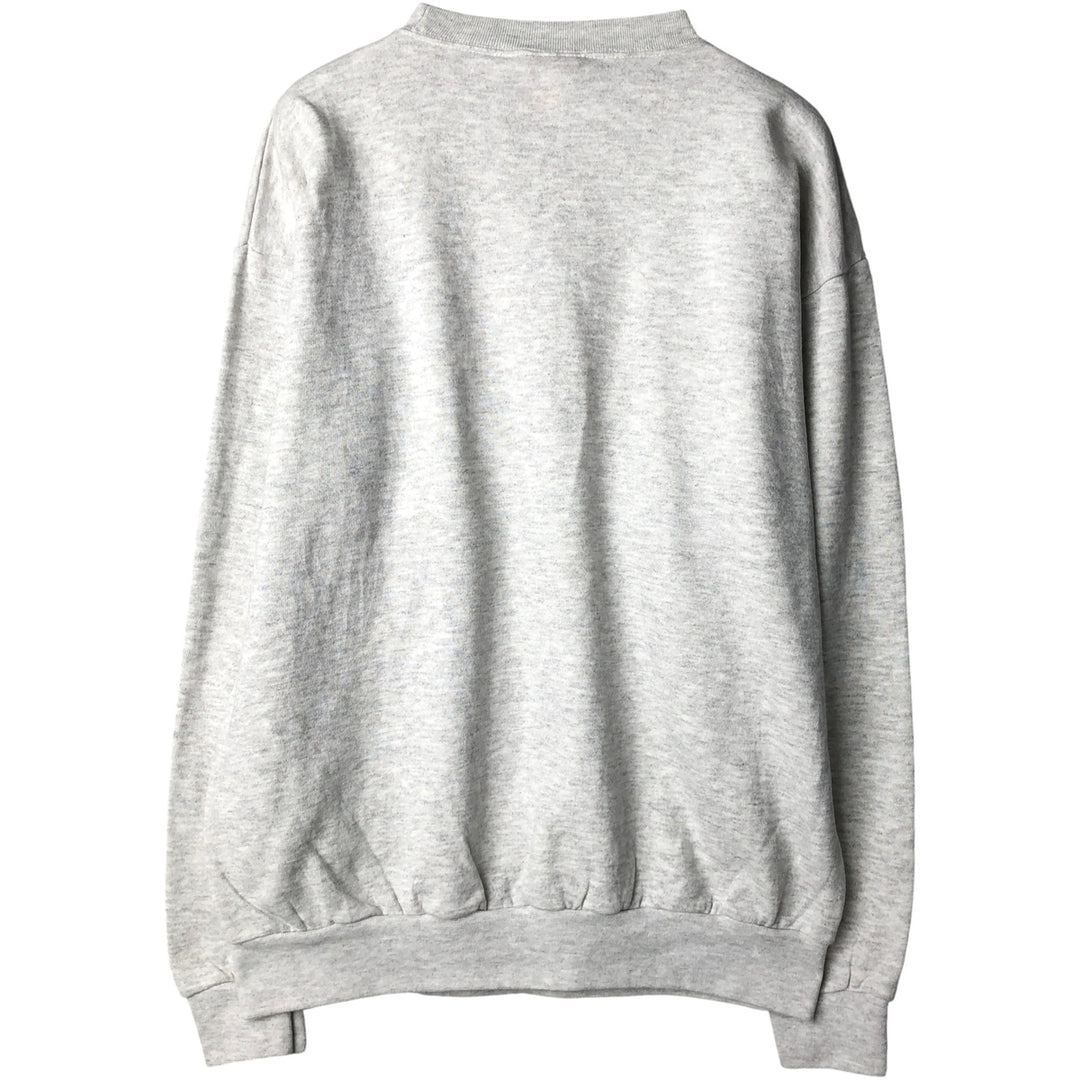 Vintage 90'S MY TOWN printed sweatshirt, made in the USA, size L, men's polyester gray type Vintage Second Hand