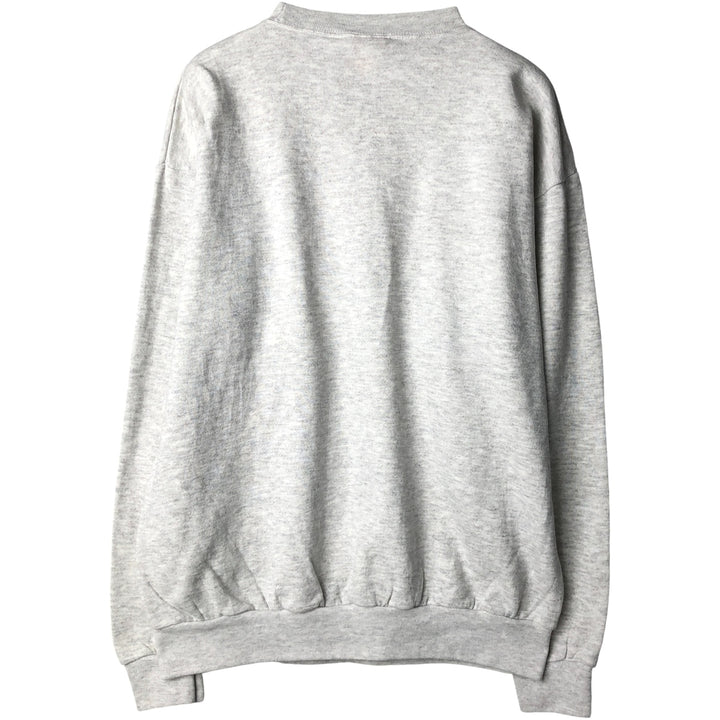 Vintage 90'S MY TOWN printed sweatshirt, made in the USA, size L, men's polyester gray type Vintage Second Hand