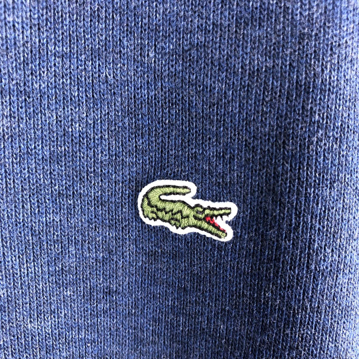 Lacoste Half-Zip Sweatshirt, Men's Size XL cotton navy blue type Vintage Second Hand