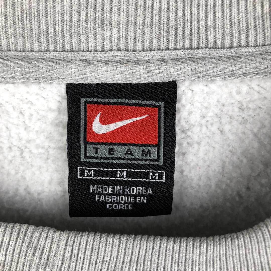 2000'S Nike Team College Sweatshirt, Men's Size Medium cotton gray type Vintage Second Hand
