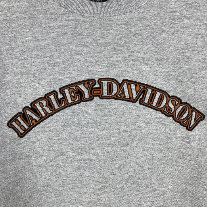 Harley-Davidson Advertising Sweatshirt, Made in USA, Men's Size L cotton gray type Vintage Second Hand