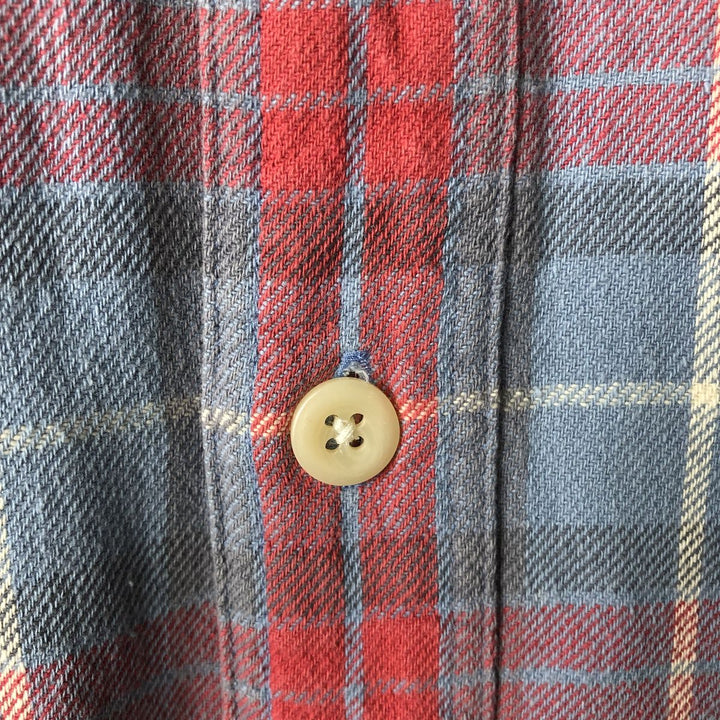 Ralph Lauren POLO by Ralph Lauren long-sleeved flannel check shirt, men's size M cotton red type Vintage Second Hand