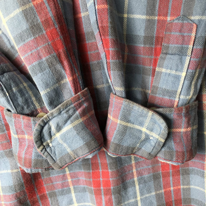 Ralph Lauren POLO by Ralph Lauren long-sleeved flannel check shirt, men's size M cotton red type Vintage Second Hand