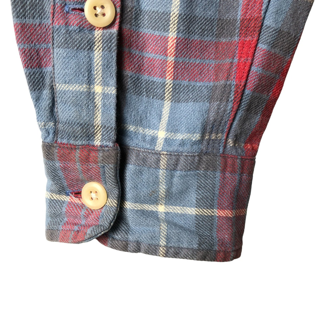 Ralph Lauren POLO by Ralph Lauren long-sleeved flannel check shirt, men's size M cotton red type Vintage Second Hand