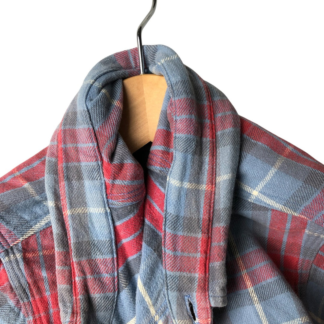 Ralph Lauren POLO by Ralph Lauren long-sleeved flannel check shirt, men's size M cotton red type Vintage Second Hand