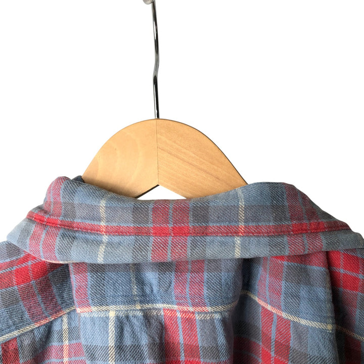 Ralph Lauren POLO by Ralph Lauren long-sleeved flannel check shirt, men's size M cotton red type Vintage Second Hand