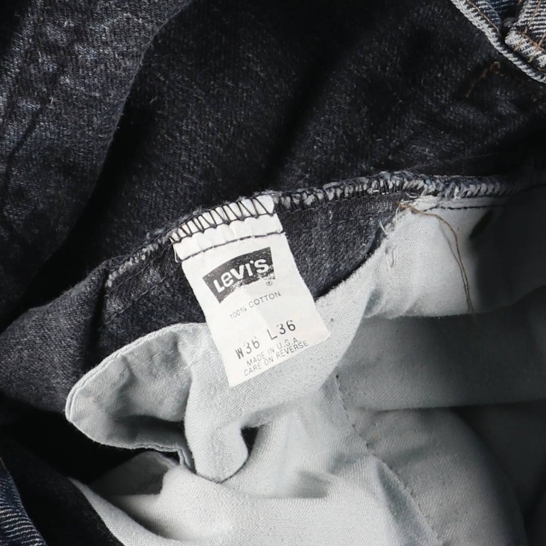 Levi's 505-4865 Tapered Denim Pants, Made in USA, Men's Size 34 (approx.) cotton blue type Vintage Second Hand