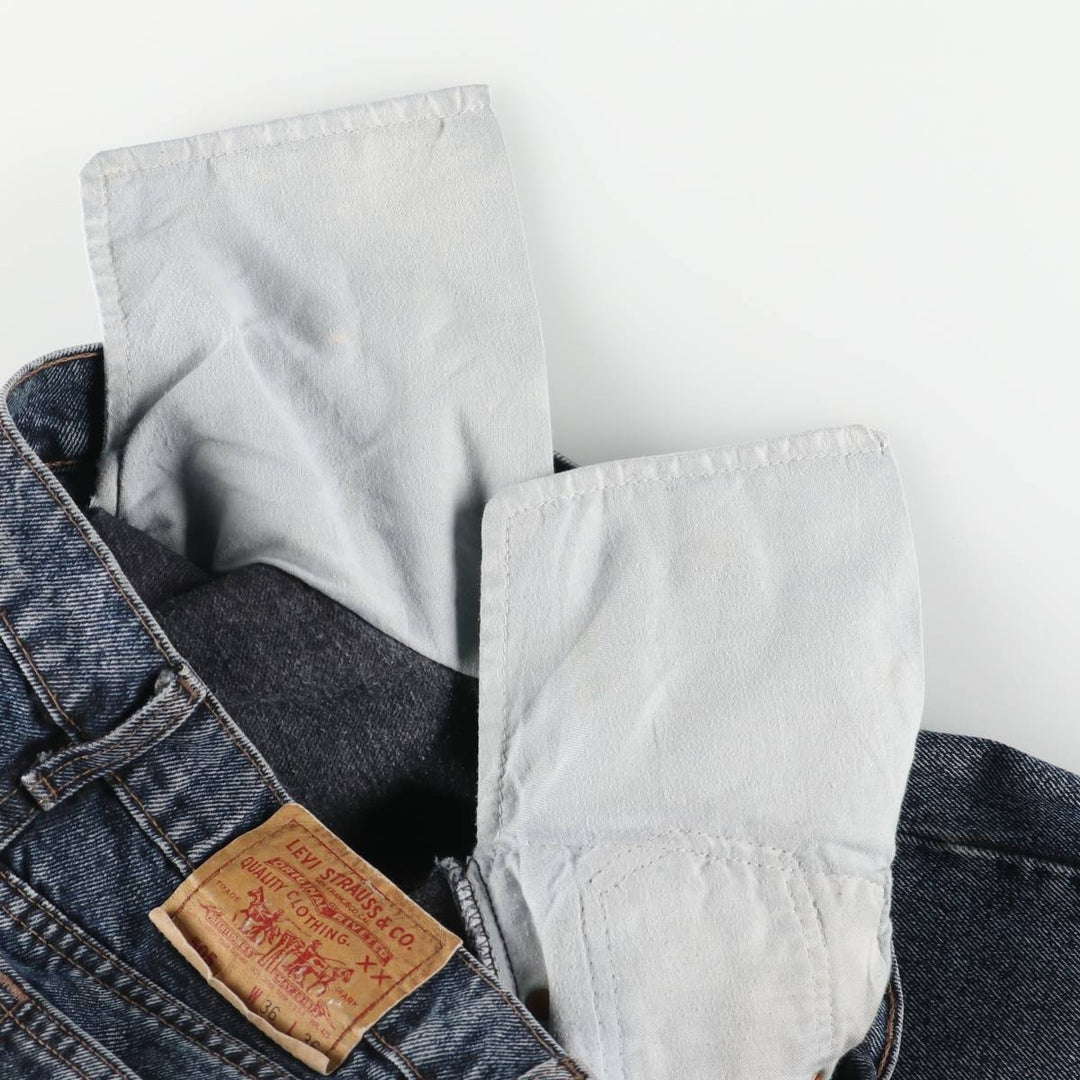 Levi's 505-4865 Tapered Denim Pants, Made in USA, Men's Size 34 (approx.) cotton blue type Vintage Second Hand