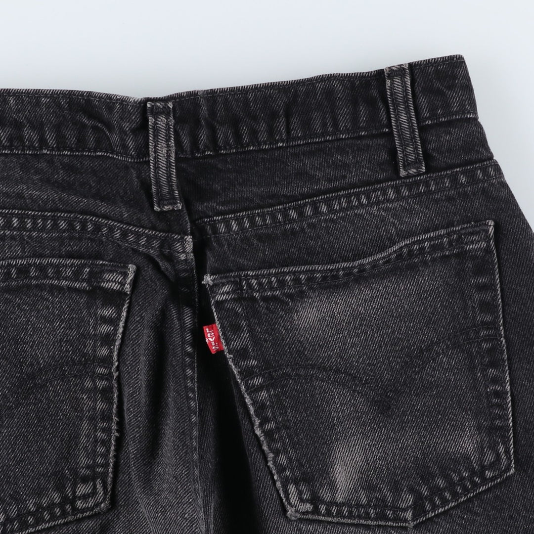 90s-00'S Vintage Levi's 550 Black Denim Tapered Denim Pants, Made in Canada, Men's Size W30 cotton black type Vintage Second Hand