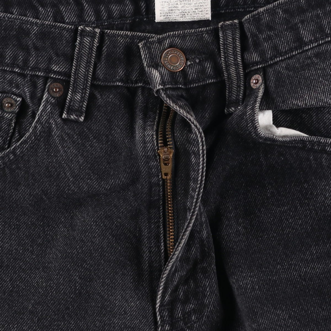 90s-00'S Vintage Levi's 550 Black Denim Tapered Denim Pants, Made in Canada, Men's Size W30 cotton black type Vintage Second Hand