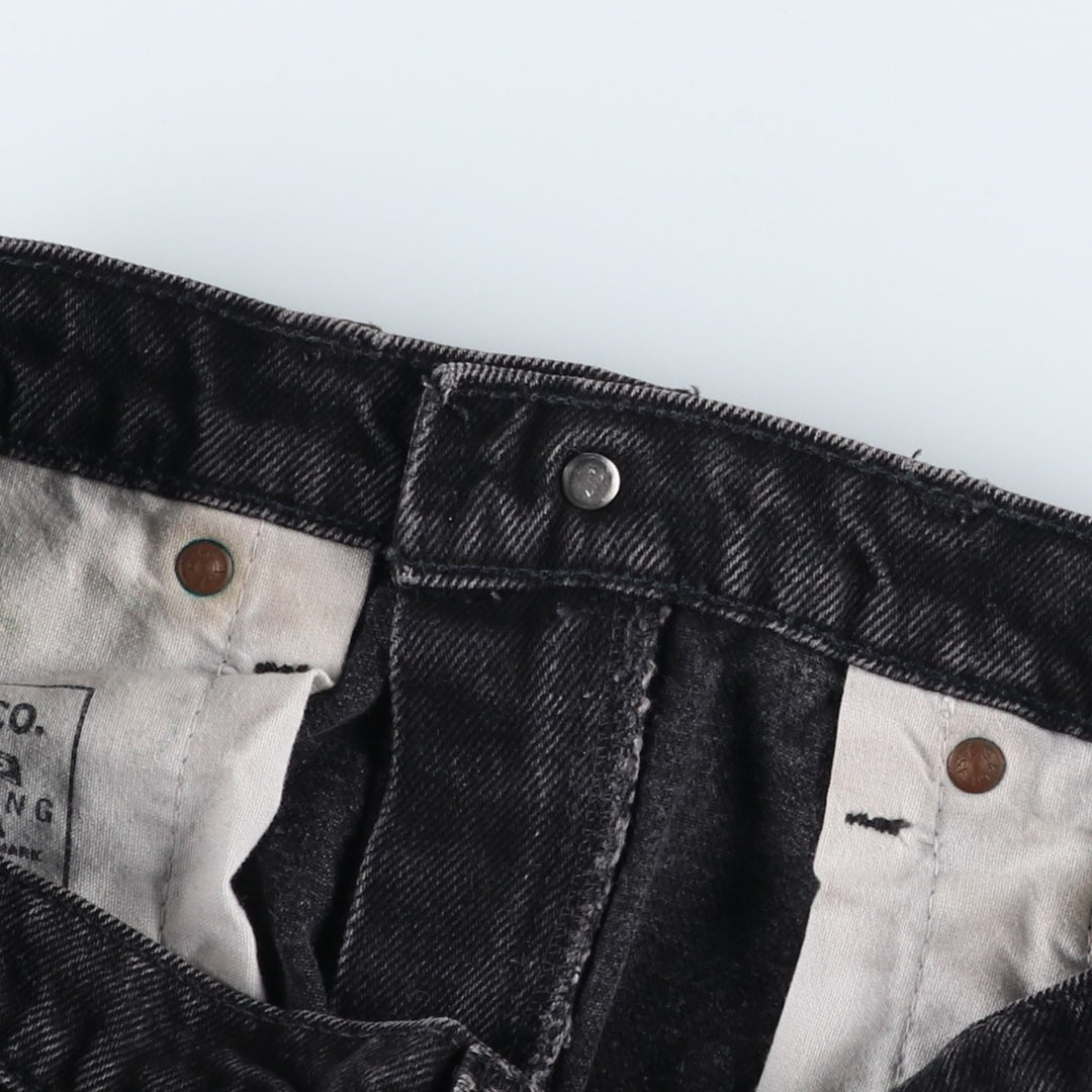 90s-00'S Vintage Levi's 550 Black Denim Tapered Denim Pants, Made in Canada, Men's Size W30 cotton black type Vintage Second Hand