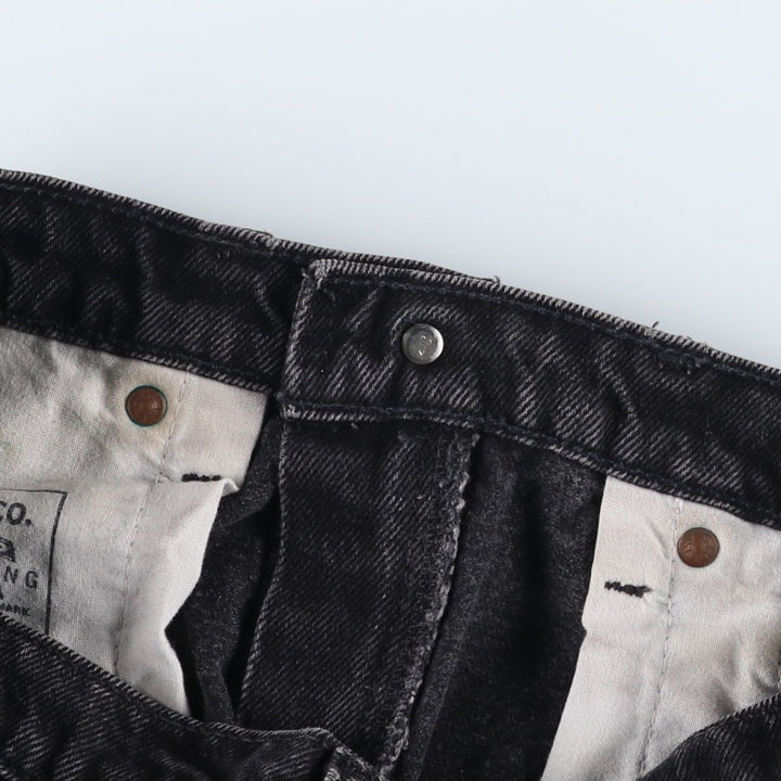 90s-00'S Vintage Levi's 550 Black Denim Tapered Denim Pants, Made in Canada, Men's Size W30 cotton black type Vintage Second Hand