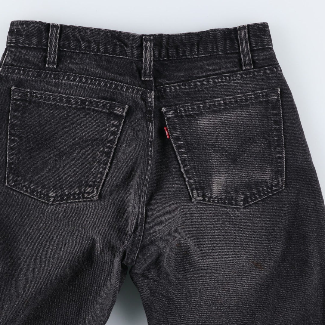 90s-00'S Vintage Levi's 550 Black Denim Tapered Denim Pants, Made in Canada, Men's Size W30 cotton black type Vintage Second Hand