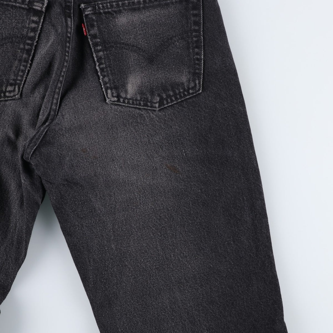 90s-00'S Vintage Levi's 550 Black Denim Tapered Denim Pants, Made in Canada, Men's Size W30 cotton black type Vintage Second Hand