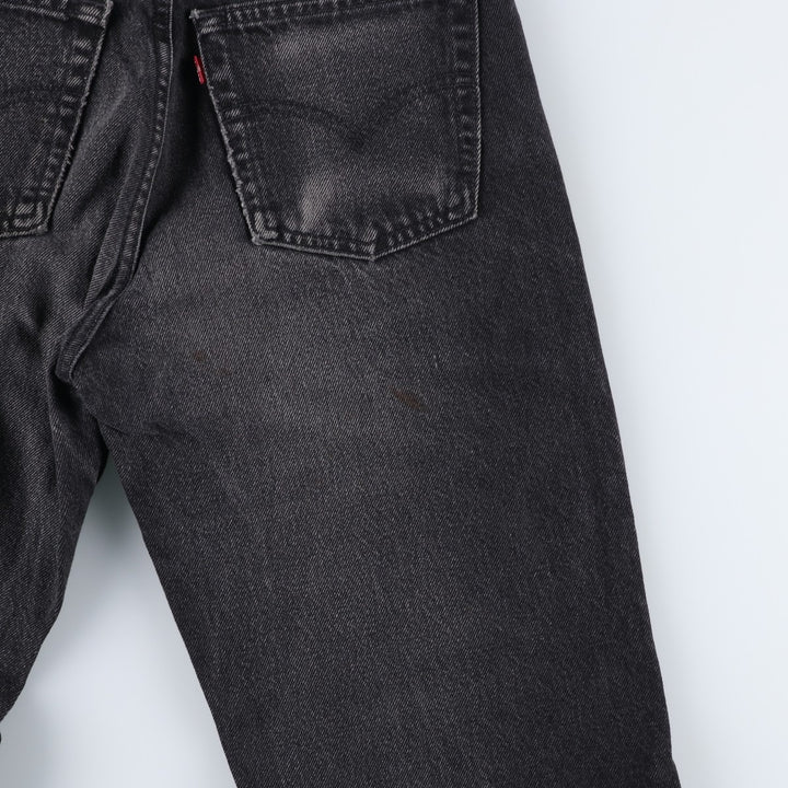 90s-00'S Vintage Levi's 550 Black Denim Tapered Denim Pants, Made in Canada, Men's Size W30 cotton black type Vintage Second Hand