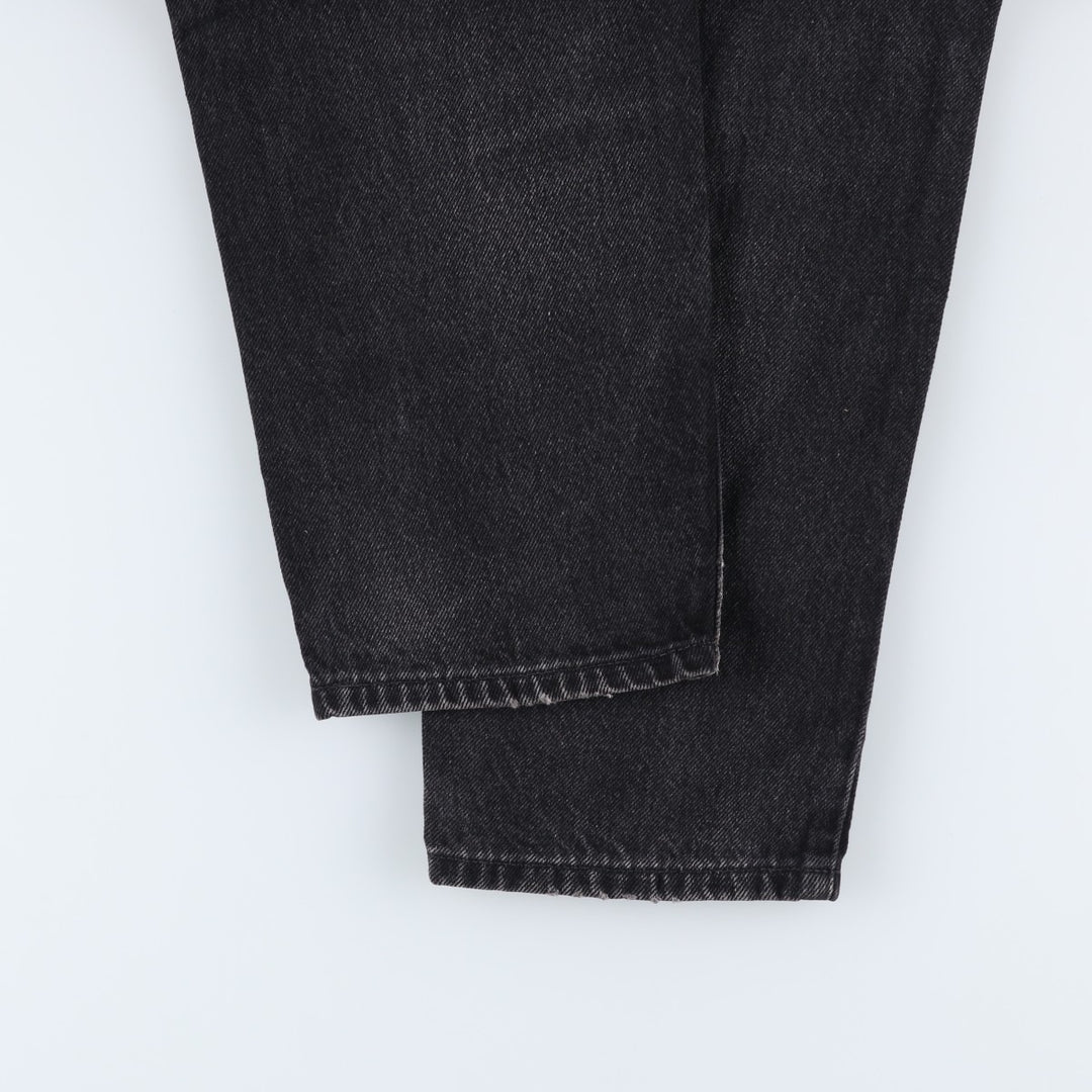 90s-00'S Vintage Levi's 550 Black Denim Tapered Denim Pants, Made in Canada, Men's Size W30 cotton black type Vintage Second Hand