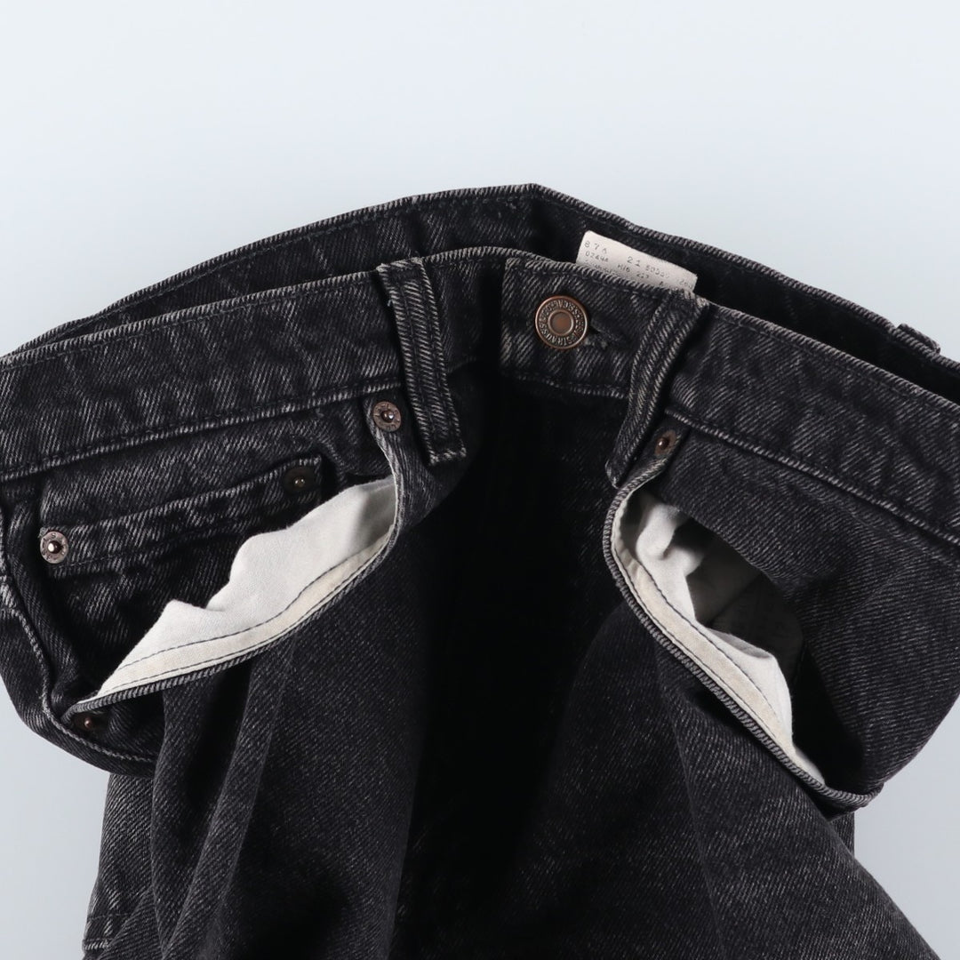 90s-00'S Vintage Levi's 550 Black Denim Tapered Denim Pants, Made in Canada, Men's Size W30 cotton black type Vintage Second Hand