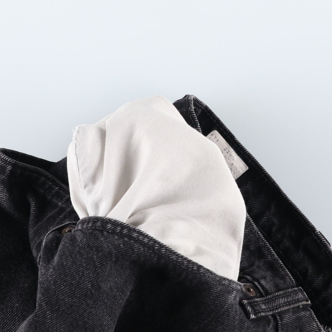 90s-00'S Vintage Levi's 550 Black Denim Tapered Denim Pants, Made in Canada, Men's Size W30 cotton black type Vintage Second Hand