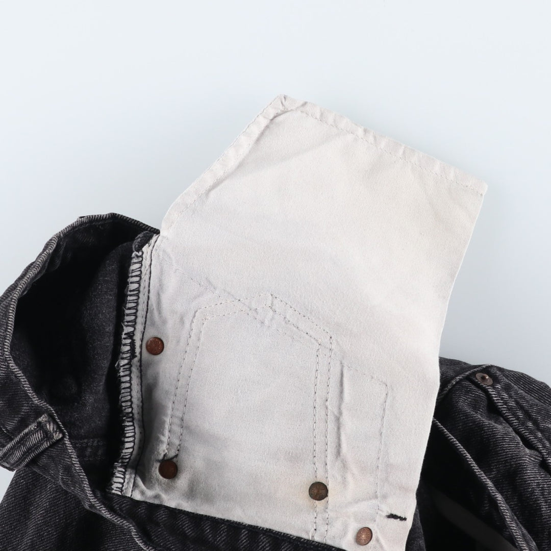 90s-00'S Vintage Levi's 550 Black Denim Tapered Denim Pants, Made in Canada, Men's Size W30 cotton black type Vintage Second Hand