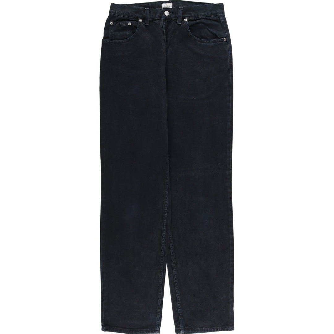 90s-00'S Calvin Klein Jeans Black Denim Straight Denim Pants Men's Vintage Size W30 cotton black type Vintage Second Hand