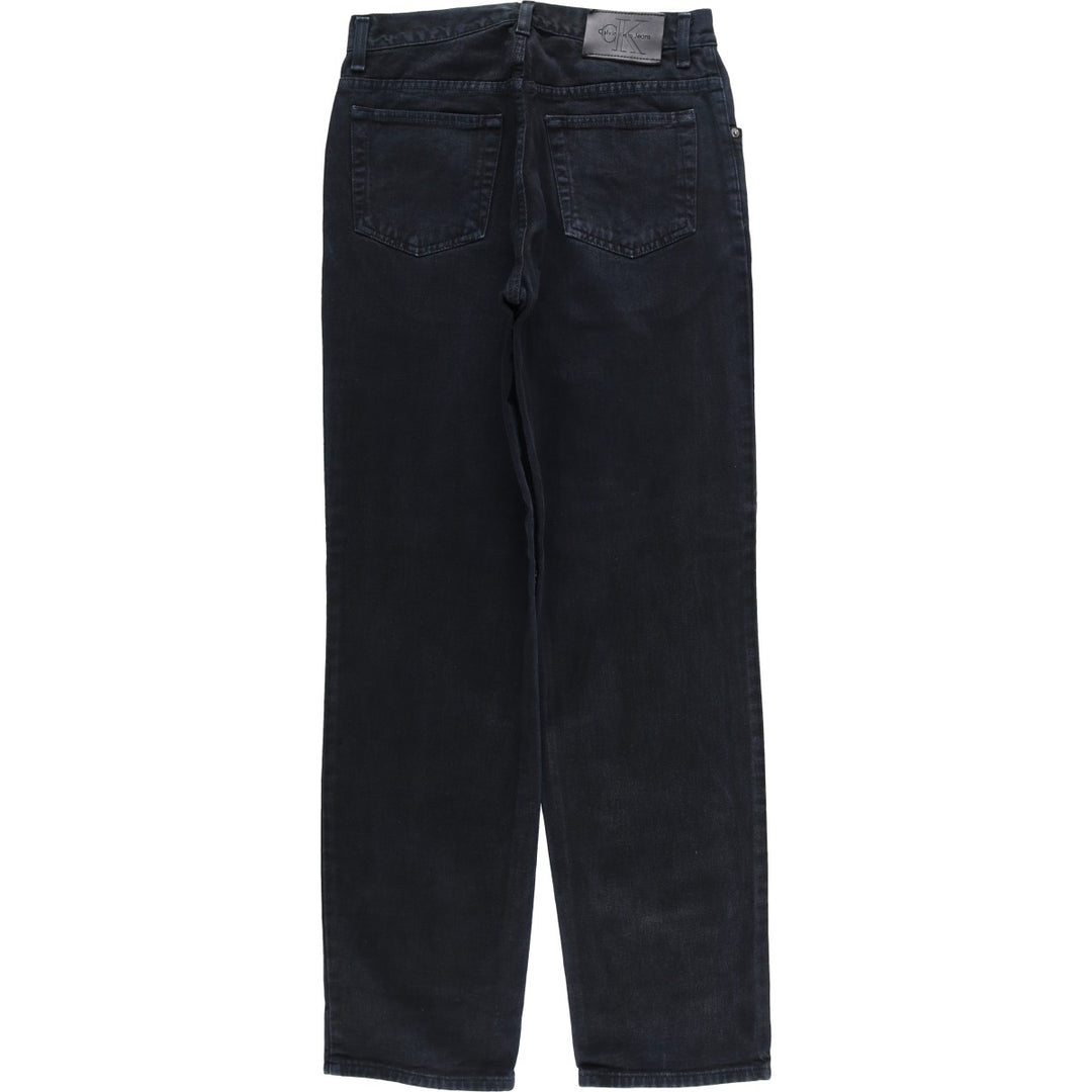 90s-00'S Calvin Klein Jeans Black Denim Straight Denim Pants Men's Vintage Size W30 cotton black type Vintage Second Hand