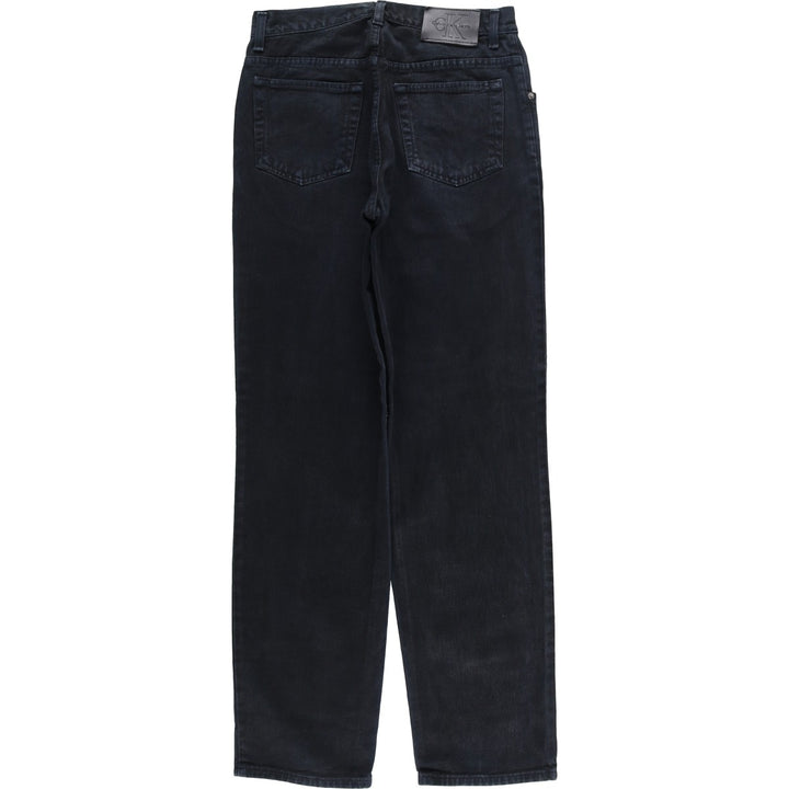 90s-00'S Calvin Klein Jeans Black Denim Straight Denim Pants Men's Vintage Size W30 cotton black type Vintage Second Hand