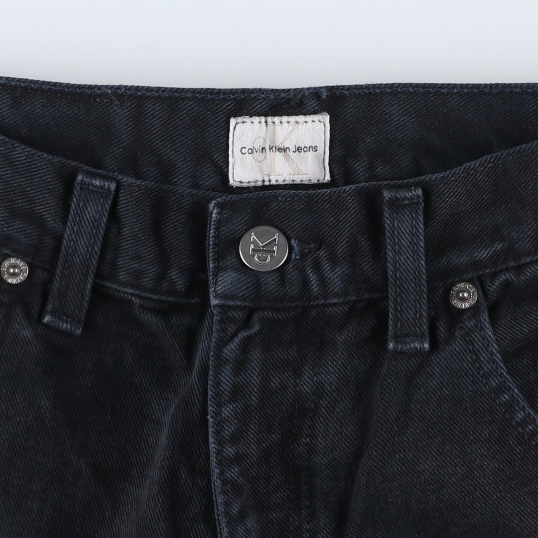 90s-00'S Calvin Klein Jeans Black Denim Straight Denim Pants Men's Vintage Size W30 cotton black type Vintage Second Hand