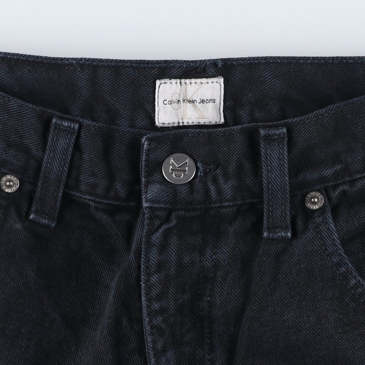 90s-00'S Calvin Klein Jeans Black Denim Straight Denim Pants Men's Vintage Size W30 cotton black type Vintage Second Hand