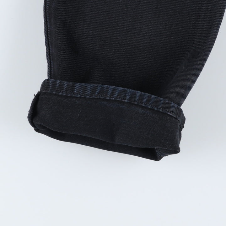 90s-00'S Calvin Klein Jeans Black Denim Straight Denim Pants Men's Vintage Size W30 cotton black type Vintage Second Hand