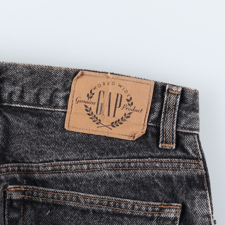 90'S GAP Old Gap Black Denim Tapered Denim Pants, Made in USA, Men's, W29, Vintage cotton black type Vintage Second Hand
