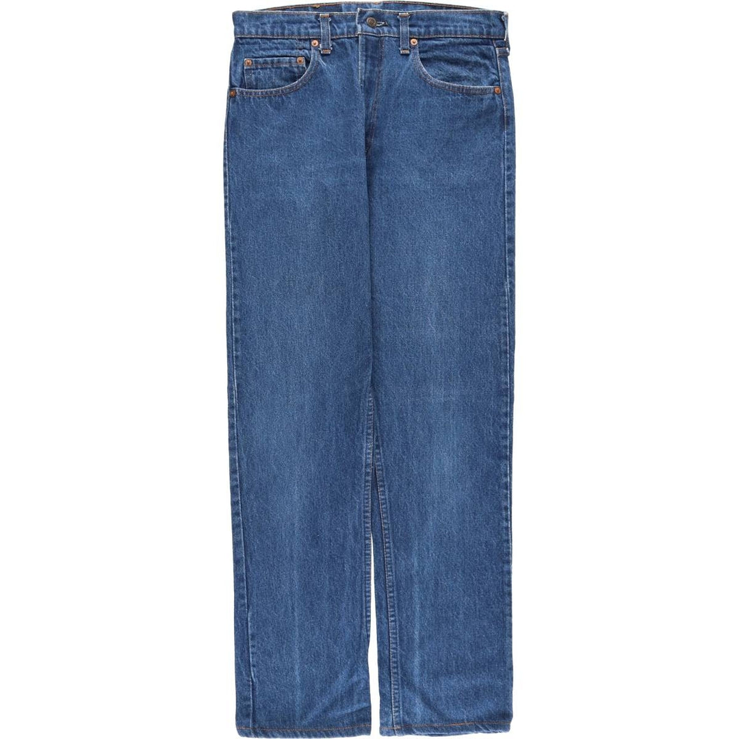 Vintage 1980'S Levi's 505-0217 tapered denim pants, made in the USA, men's size W30. cotton blue type Vintage Second Hand