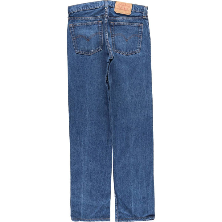 Vintage 1980'S Levi's 505-0217 tapered denim pants, made in the USA, men's size W30. cotton blue type Vintage Second Hand