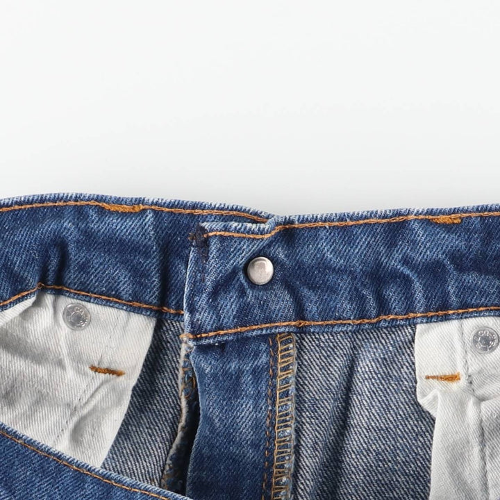 Vintage 1980'S Levi's 505-0217 tapered denim pants, made in the USA, men's size W30. cotton blue type Vintage Second Hand