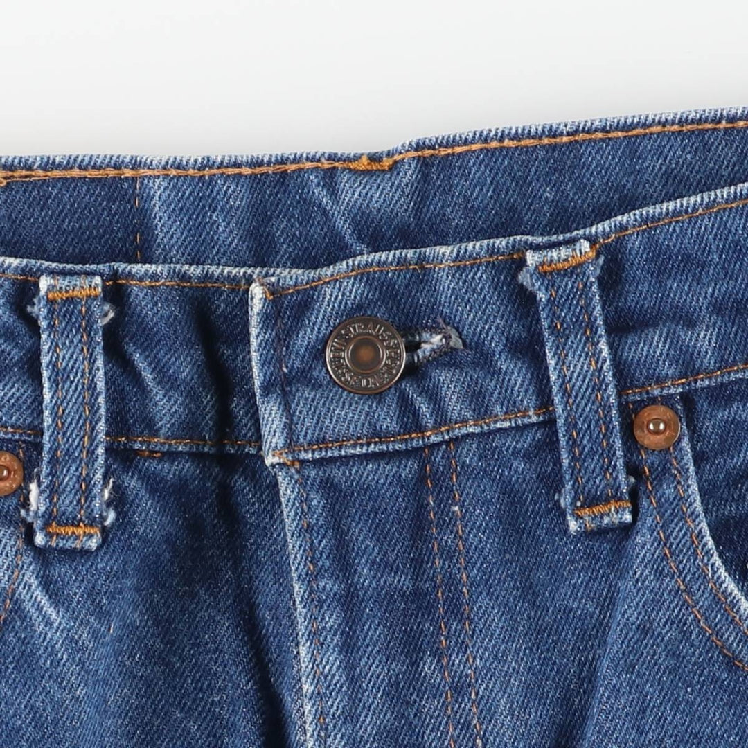 Vintage 1980'S Levi's 505-0217 tapered denim pants, made in the USA, men's size W30. cotton blue type Vintage Second Hand