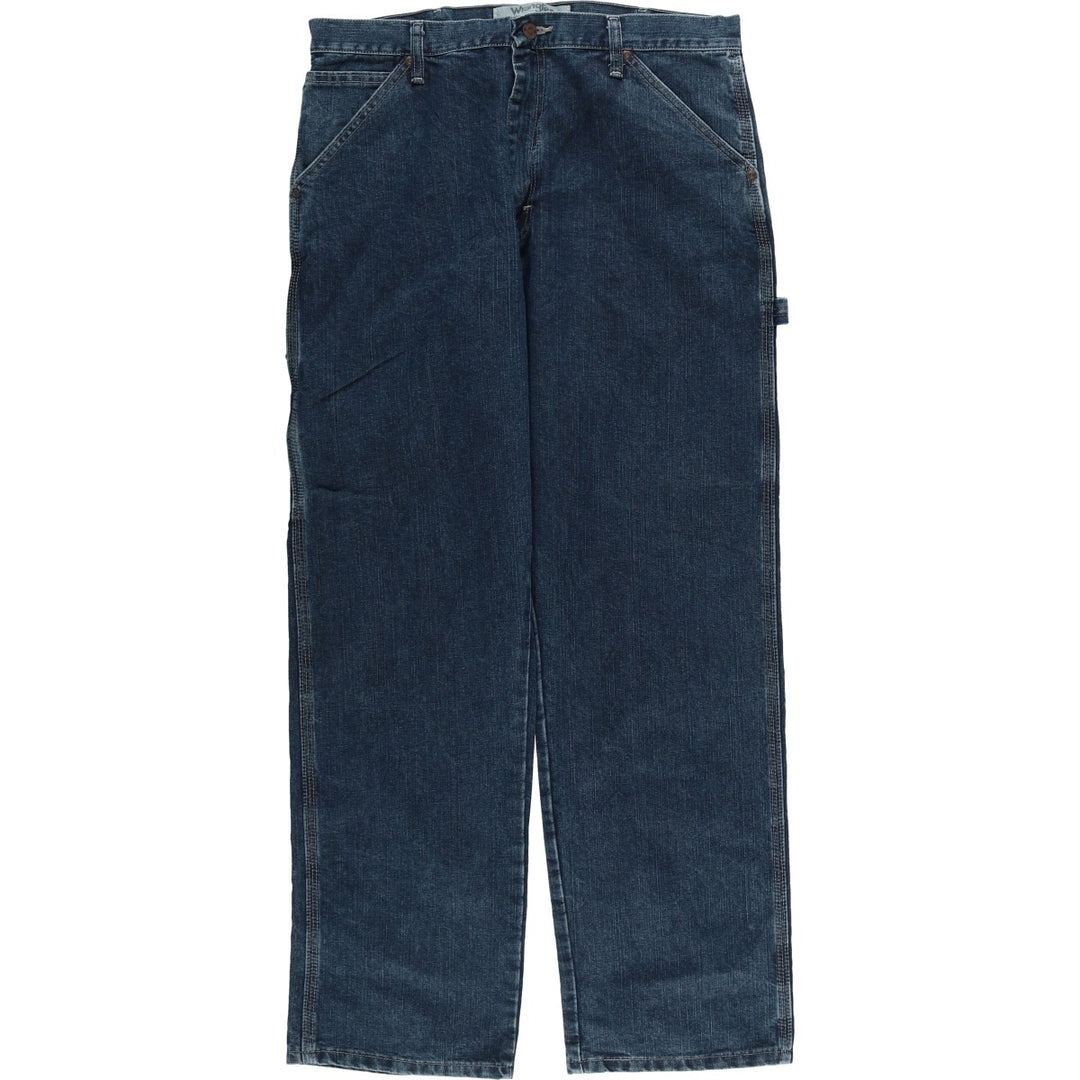 Wrangler Denim Painter Pants for Men, W34 equivalent cotton navy blue type Vintage Second Hand