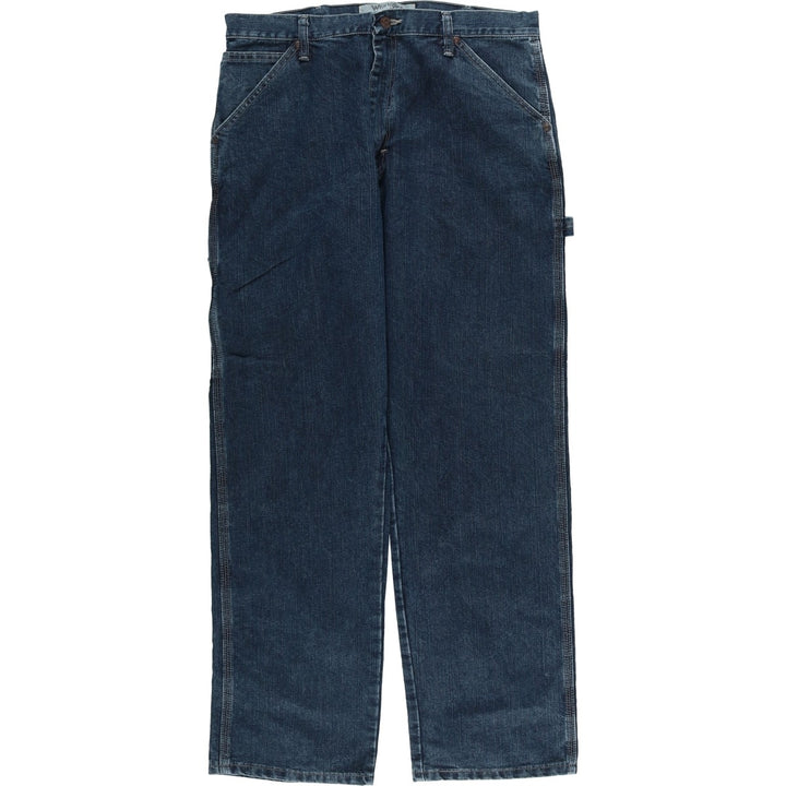 Wrangler Denim Painter Pants for Men, W34 equivalent cotton navy blue type Vintage Second Hand
