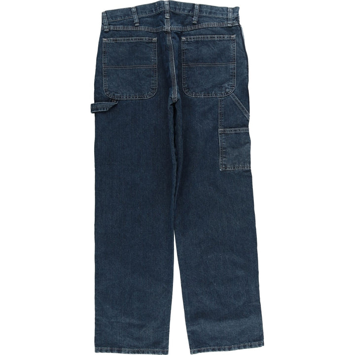 Wrangler Denim Painter Pants for Men, W34 equivalent cotton navy blue type Vintage Second Hand